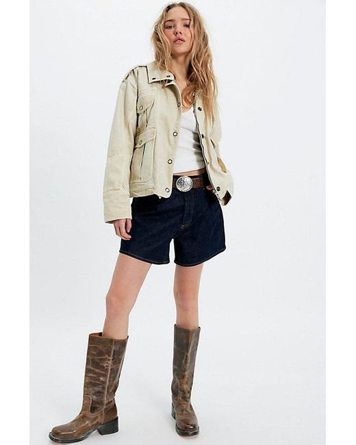 Agolde Blue Leith Shorts