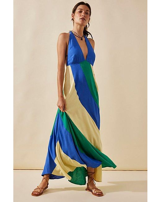 Free People Green Give Me A Spin Midi