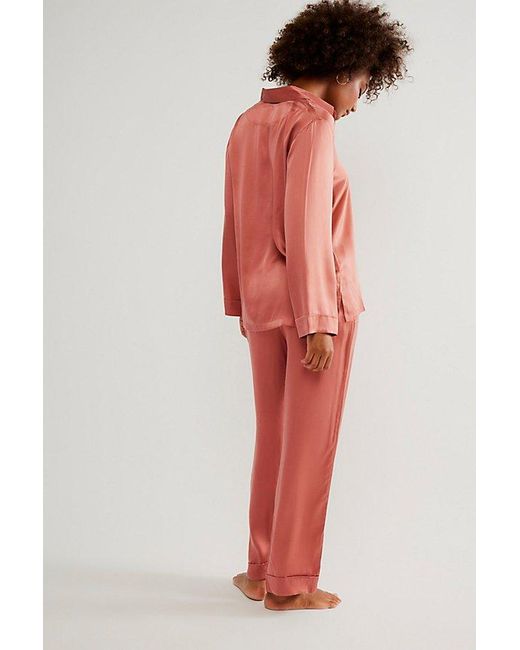 Papinelle Red Washable Pure Silk Pyjamas