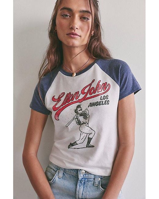 Daydreamer Gray Elton John Los Angeles Tee