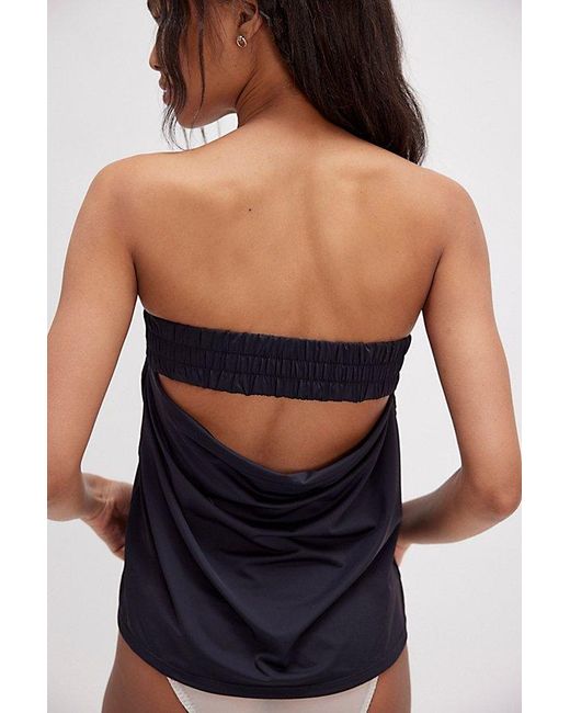 Intimately By Free People Blue Running Late Tube Top By