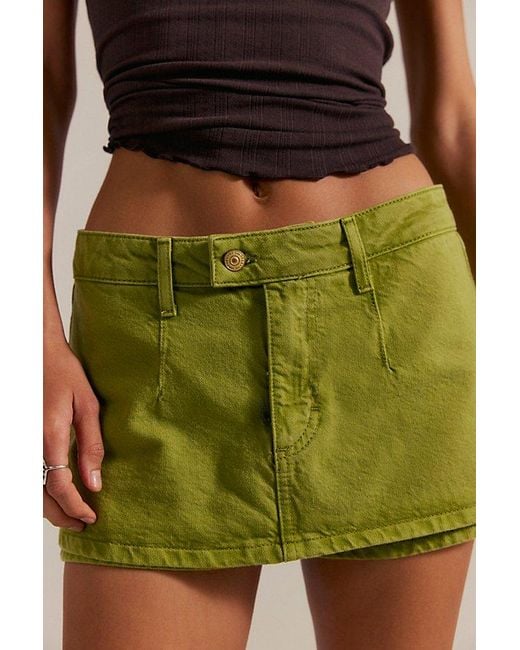 Free People Multicolor Gallivanting Peekaboo Skort