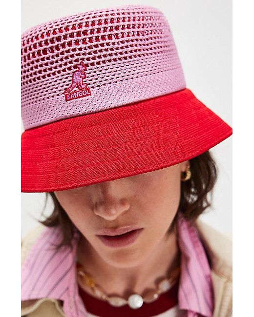 Kangol Double Mesh Bucket Hat By in Red | Lyst UK display picture 3