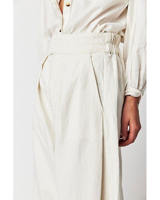 Free People Cool Harbor Wide-leg Pants At In White, Size: Xs