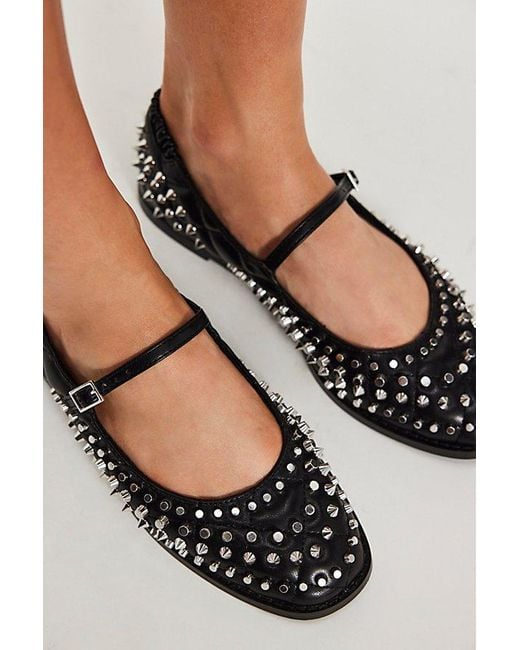 FP Vegan Collection Green Mirrorball Studded Mary Janes By