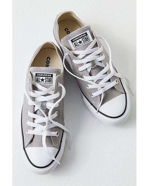 Free People Chuck Taylor All Star Low-top Converse Sneakers in Metallic |  Lyst