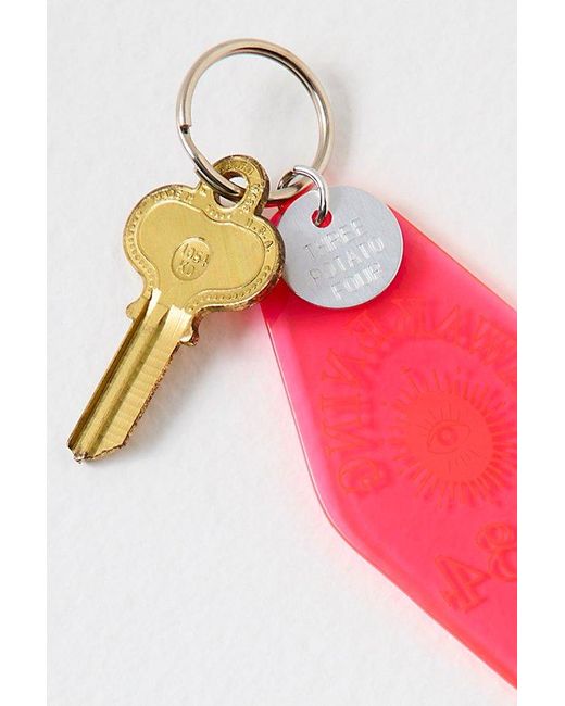 Free People Red Angel Number Keychain