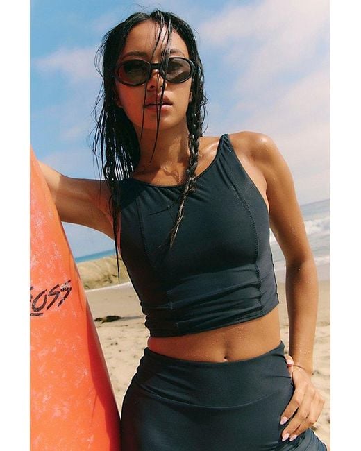 Strait The Label Blue Mo'Orea Surf Top