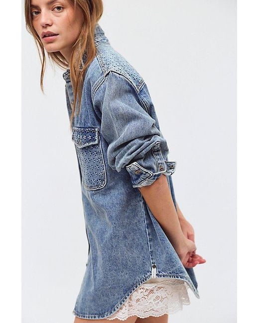 Arcina Ori Blue Starlight Everyday Button Down Shirt
