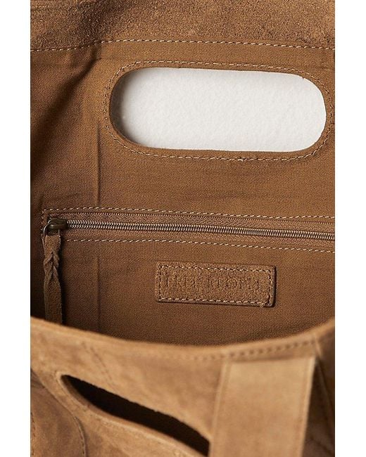 Free People Brown Suede Caravan Tote