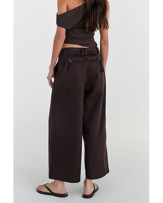 Free People Multicolor Silverlake Wide-Leg Chino Trousers