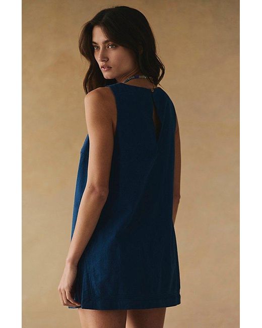 free-est Blue Summer Smiles Romper By