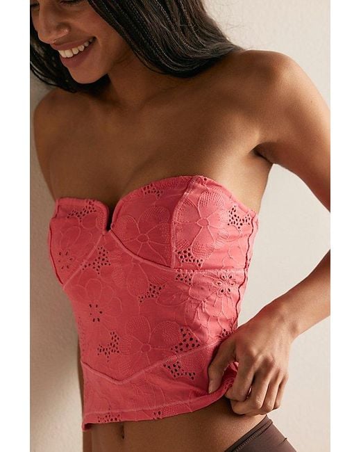 Intimately By Free People Red Ever Afternoon Tube Top By