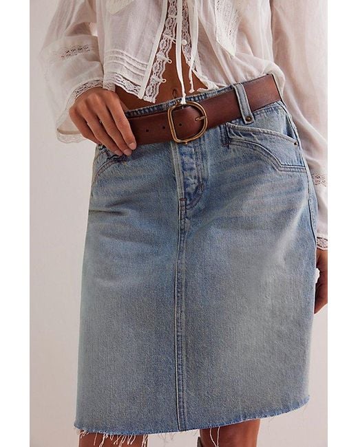Free People Multicolor We The Free Suzy Denim Midi Skirt