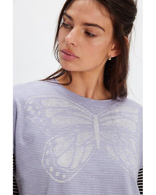 Free People Purple Only One For You Tee