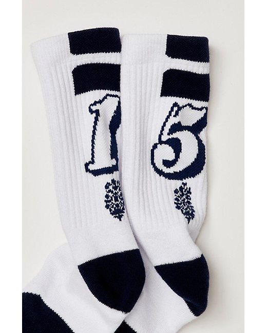 Fp Movement White Lay Up Crew Socks