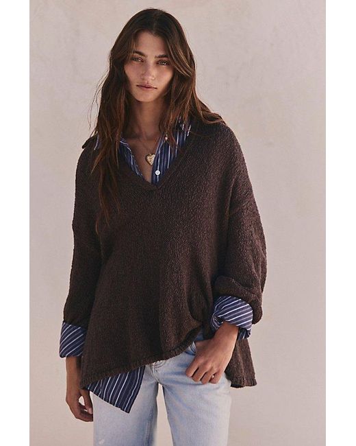 Free People Brown Ren Sweater Pullover