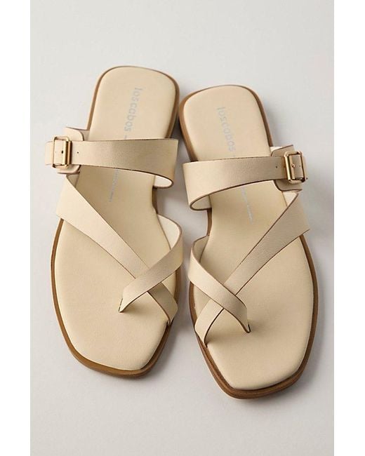BUENO Red Veronique Vegan Leather Sandals By