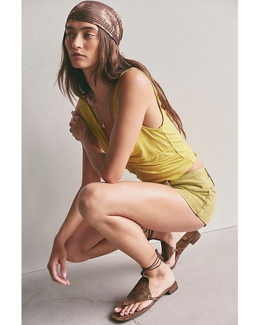 Free People Multicolor Ana Solid Micro Shorts