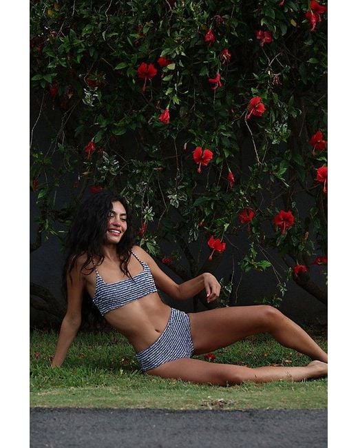 Aila Blue Black Bambi Bikini Bottoms
