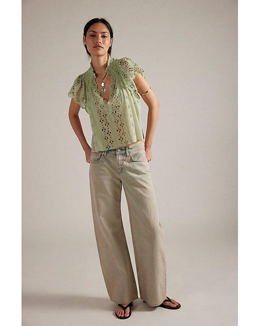 Citizens of Humanity Green Exclusive Nora Trouser Leg Jeans