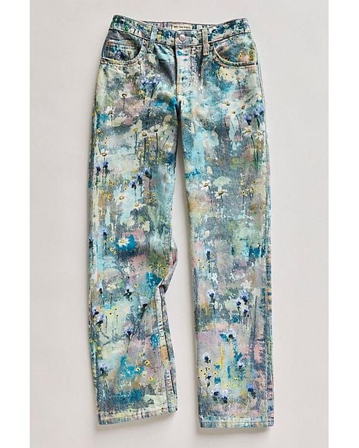 Free People Blue Tennessee Low-Rise Illusions Jeans