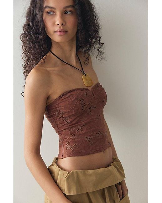Intimately By Free People Brown Ever Afternoon Tube Top By