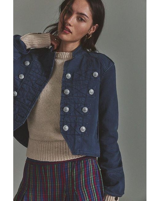 Free People Gray Ryland Band Jacket