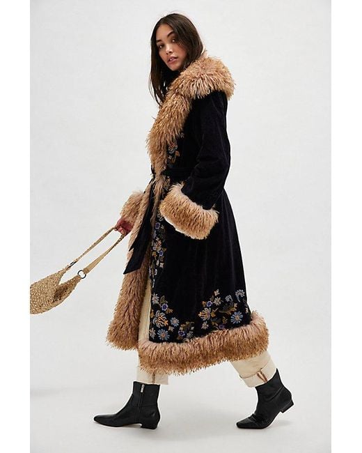 Free People Multicolor Talk Of The Town Coat Jacket