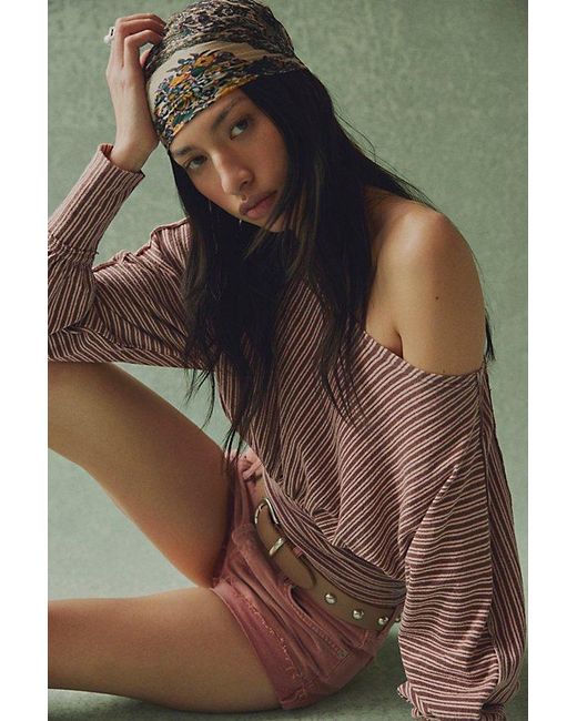 Free People Brown My Time Long Sleeve