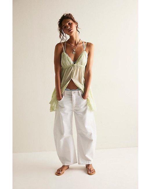 Intimately By Free People Green Play Nice Mini Slip Dress By