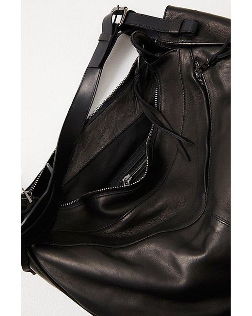 Giorgio Brato Black Slouchy Sling Bag