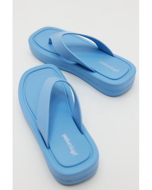Jeffrey Campbell Blue Darcie Platform Flip Flops By