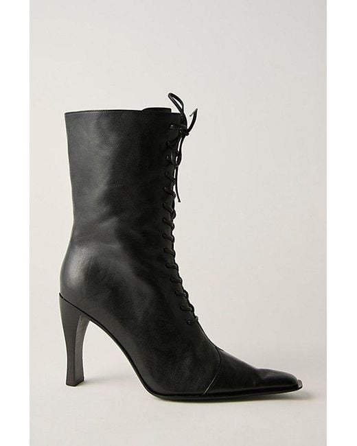 Jeffrey Campbell Blue Sweet Talker Lace-Up Boots