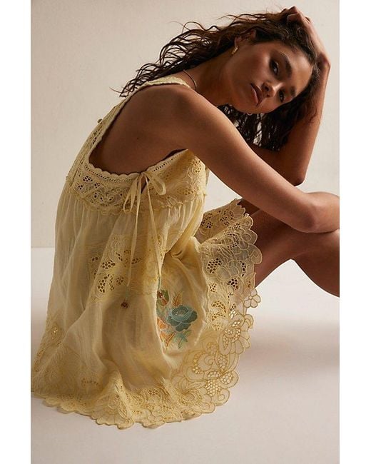 Intimately By Free People Natural Eye Catcher Bloomsie Romper By