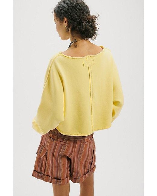 Free People Yellow To The East Pullover