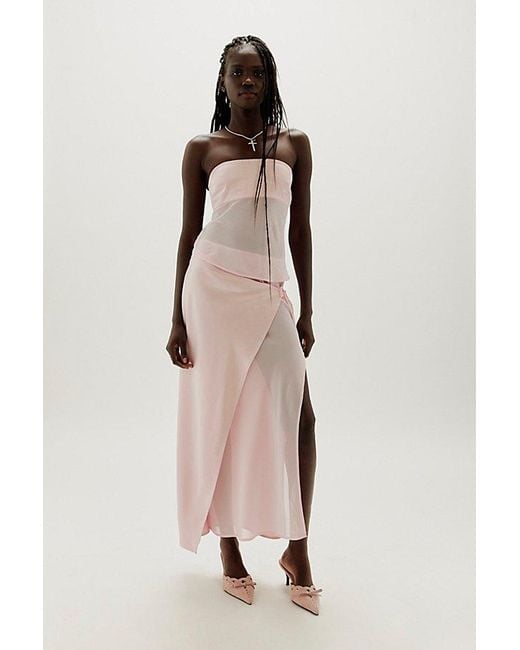 Ownley Pink Ricky Maxi Skirt Set