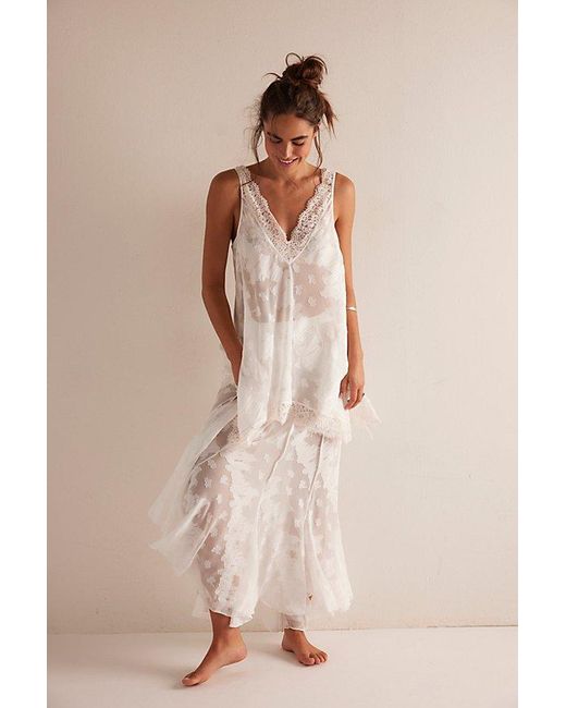 Free People Brown Maybe Baby Mini Slip Dress