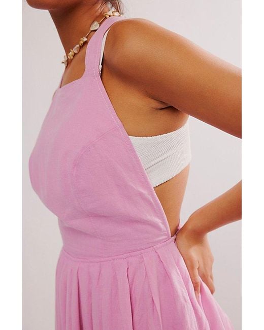 Free People Pink Melted Hearts Mini Dress