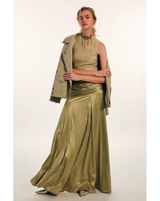 sonya satin dress windsor green WINDSOR Green Cocktail Dress M