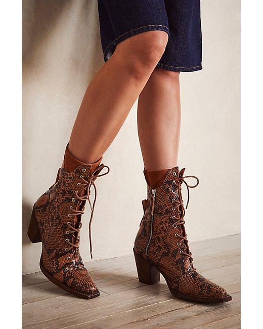 Free People Multicolor We The Free Canyon Lace Up Boots