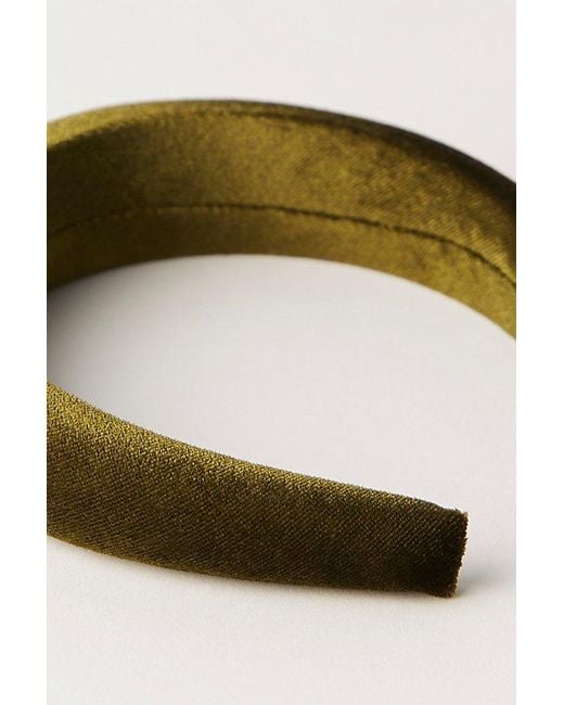 Free People Green Velvet Halo Headband