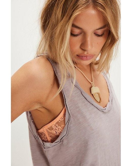 Free People Pink Easy Tank Top