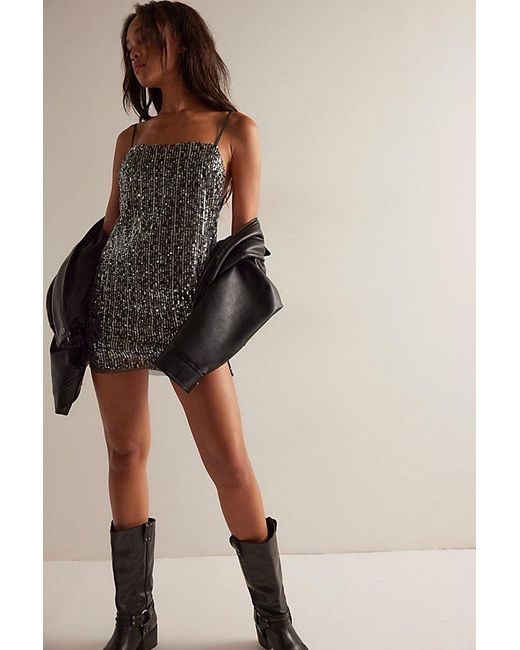 Intimately By Free People Black Midnight Kiss Mini Slip By