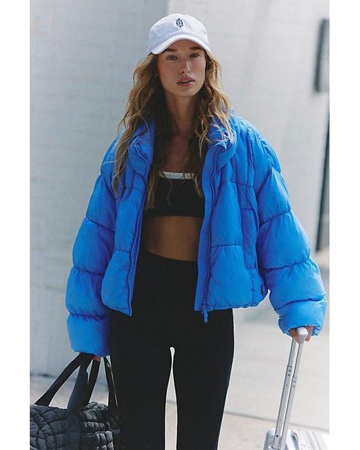 Fp Movement Blue In A Bubble Puffer Jacket