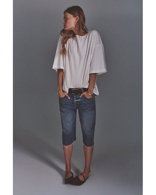 Free People White We The Free Perfect Oversized Tee
