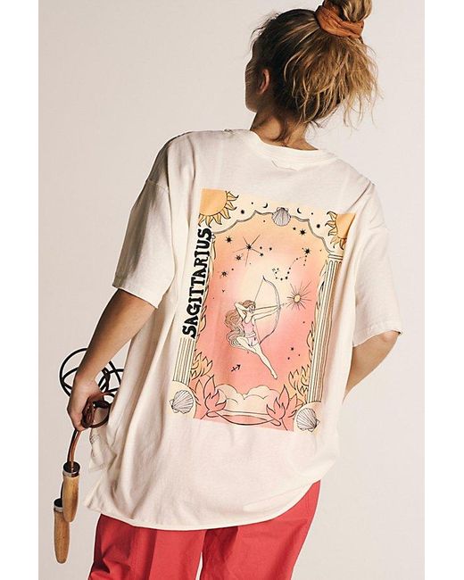 Free People Natural Inspire Bf Zodiac Tee