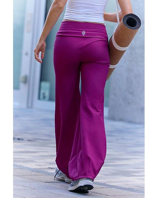 Fp Movement Blue Quick Step Ribbed Bubble Pant