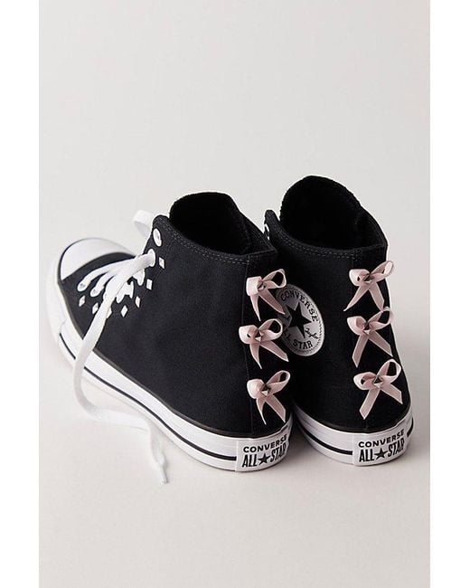 Converse Black Chuck Taylor All Star Bows & Studs High-Top Sneakers