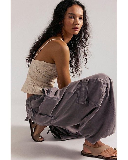 Free People Multicolor Bobbi Pull-On Cargo Trousers